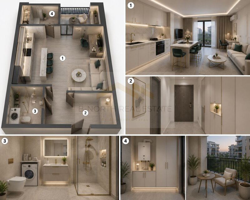 Pipera, studio nou in Ivory Residence Pipera, 43,7 mp, ideal pentru investitie